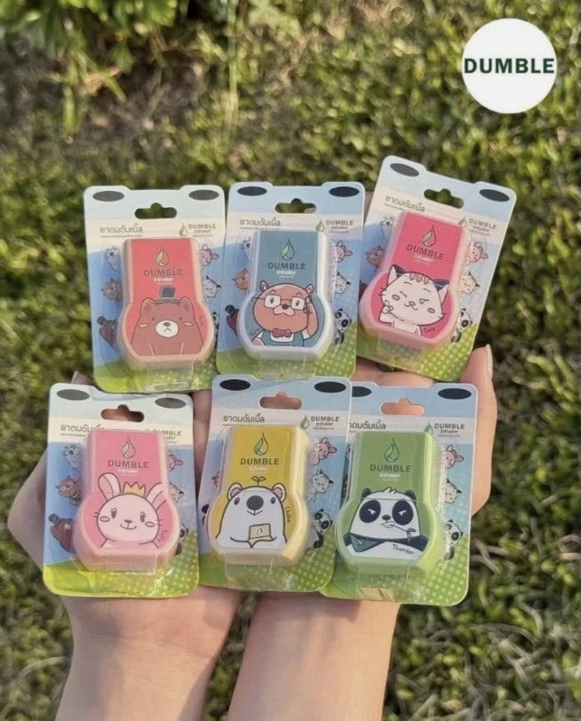 Dumble Double Inhaler 2 Holes Cartoon Character Fresh Aroma (Set of 6 pcs)