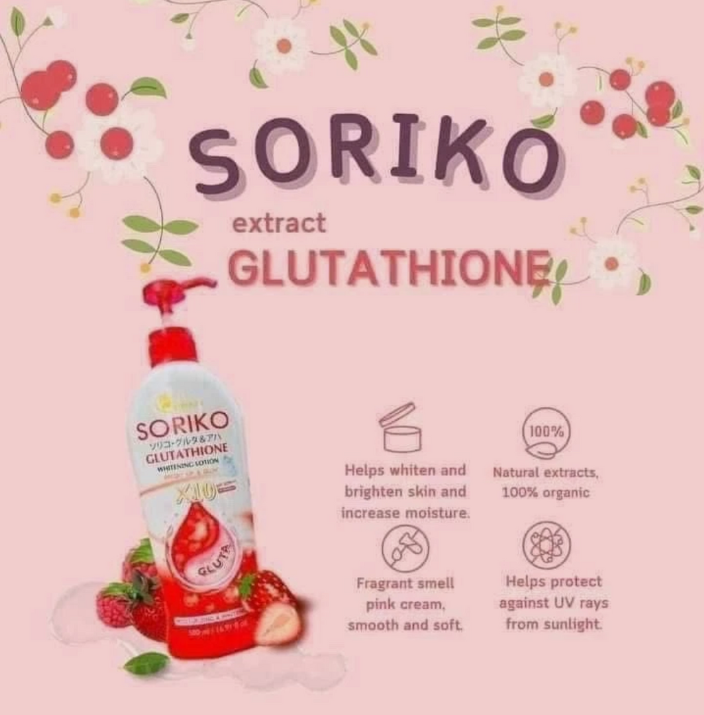 So Beauty Soriko Glutathione Body Lotion w/ SPF50 PA+++ 500ml