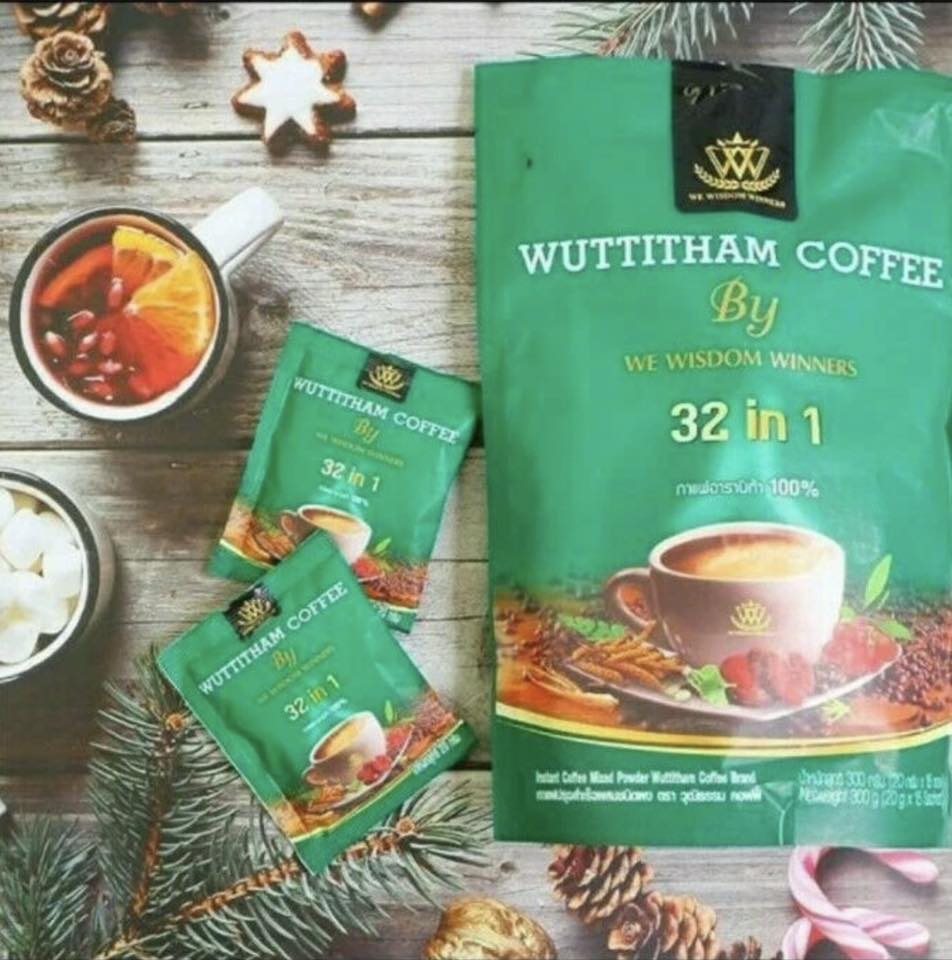 Wuttitham Instant Coffee 32in1 Mixed Herbs 1 bag/15 sachets