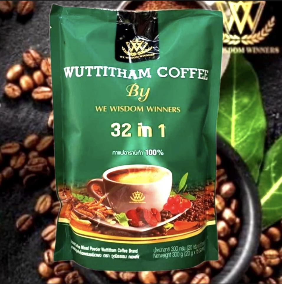 Wuttitham Instant Coffee 32in1 Mixed Herbs 1 bag/15 sachets