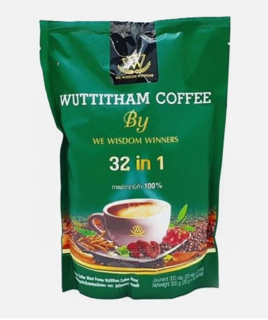 Wuttitham Instant Coffee 32in1 Mixed Herbs 1 bag/15 sachets