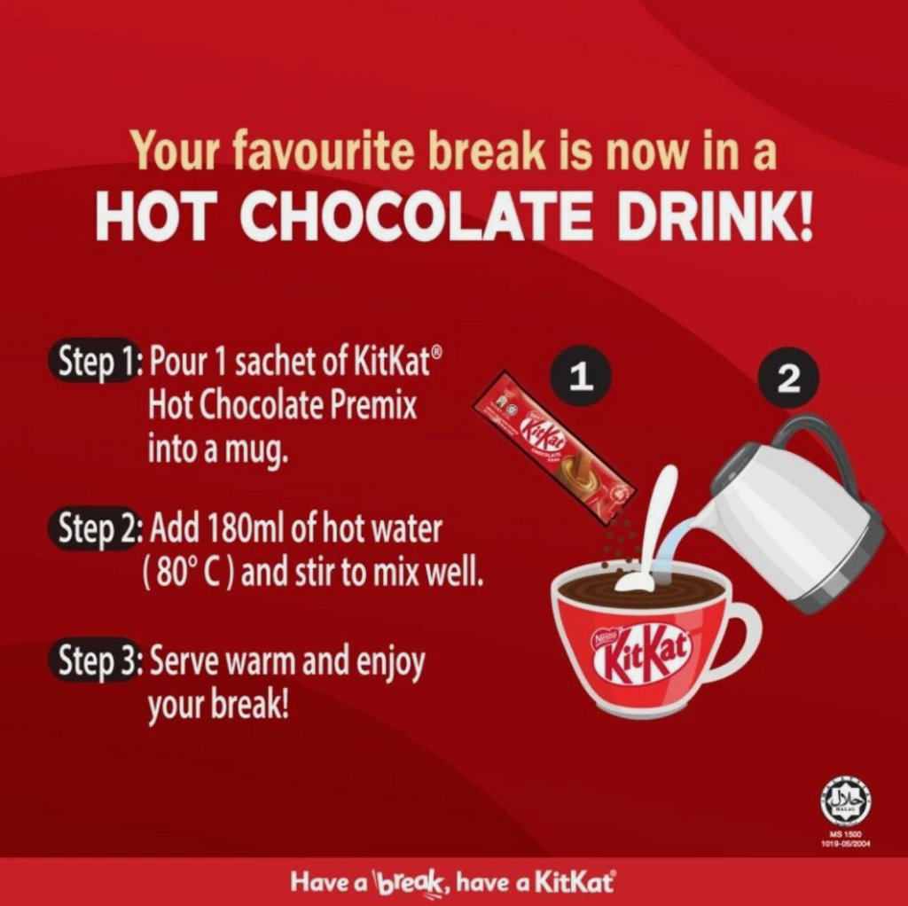 Nestle KitKat Chocolate Drink 10 Sticks