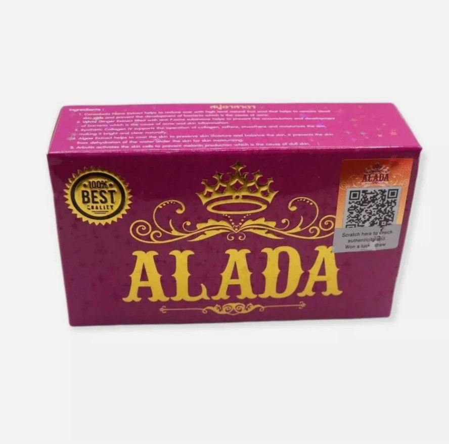 Alada Whitening Soap Natural Extract Face & Body Naturally Brightening 160g