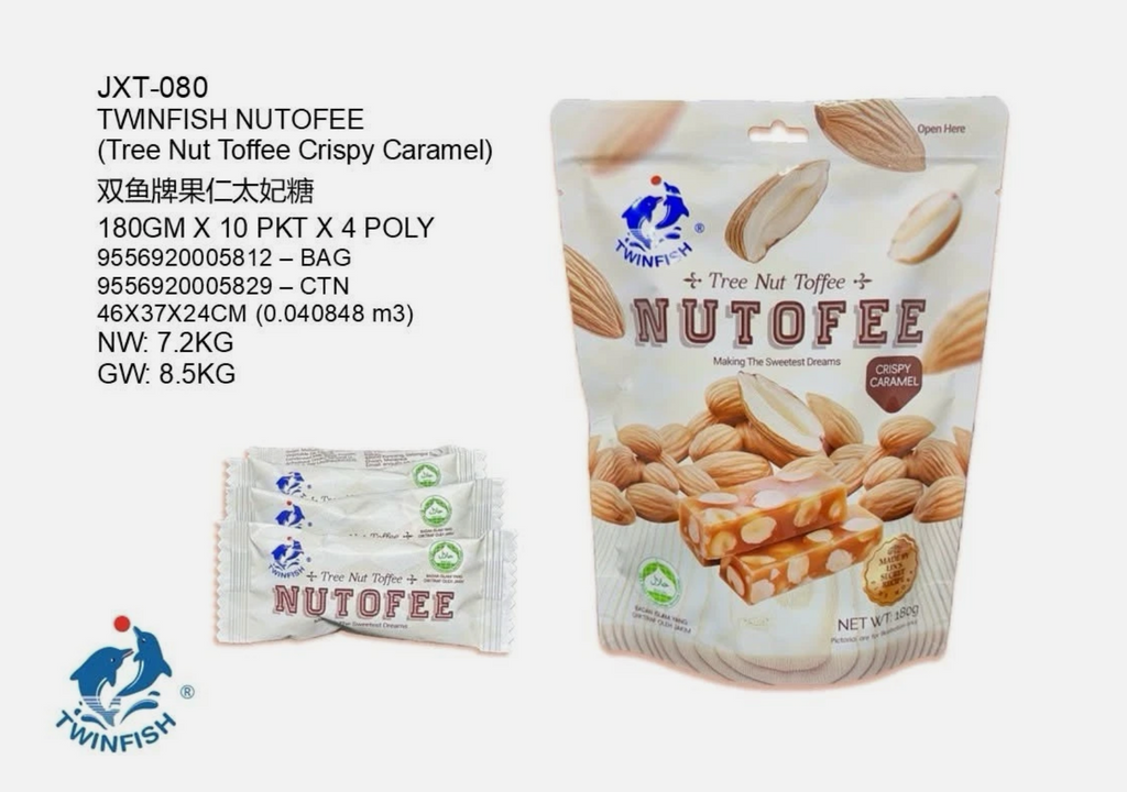 Twinfish Nutofee Tree Nut Toffee Crispy Caramel