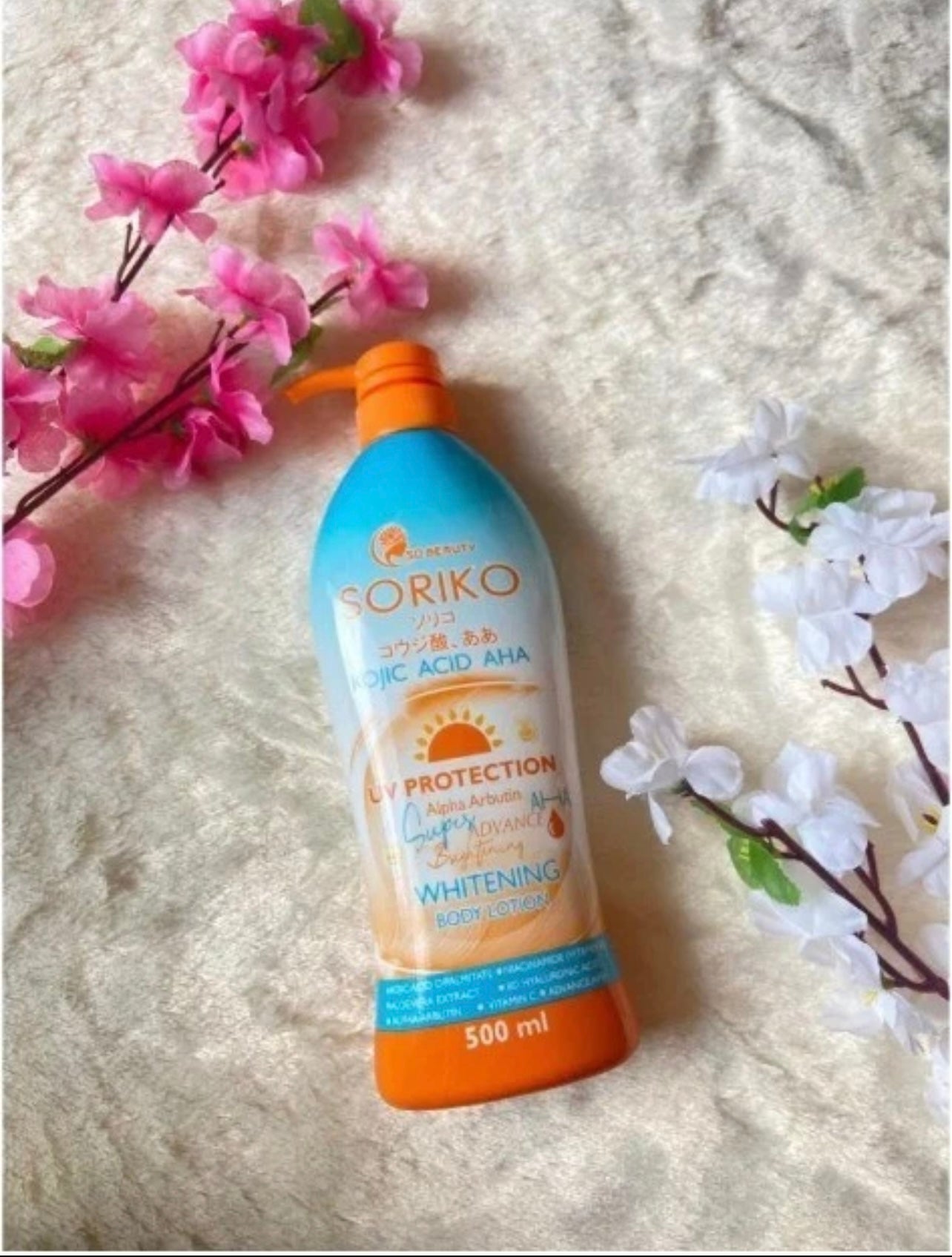 So Beauty SORIKO Kojic Acid AHA Whitening Body Lotion 500ml