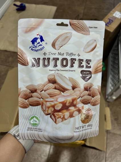 Twinfish Nutofee Tree Nut Toffee Crispy Caramel