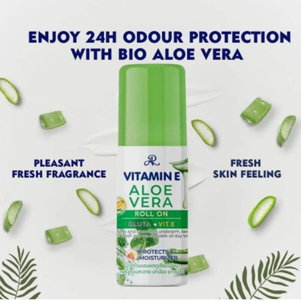 AR Vitamin E Aloe Vera Roll-On w/ Gluta & Vitamin E 60ml