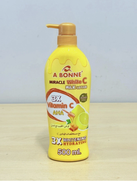 A Bonne Whitening Miracle White C Milk Lotion Vitamin C Gluta 500ml
