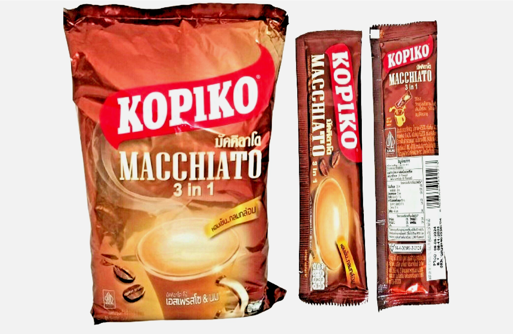 Kopiko Macchiato 3in1 Instant Coffee Mix 20 Packets/Bag
