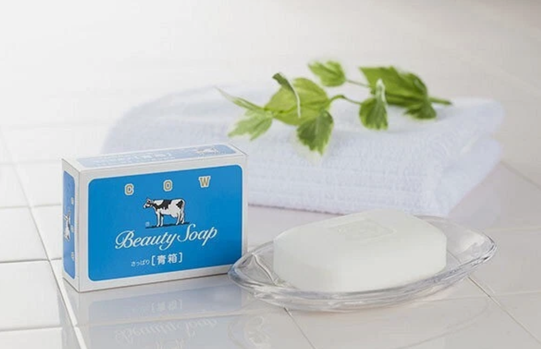 Cow Brand Beauty Bar Soap Blue - Made in Japan