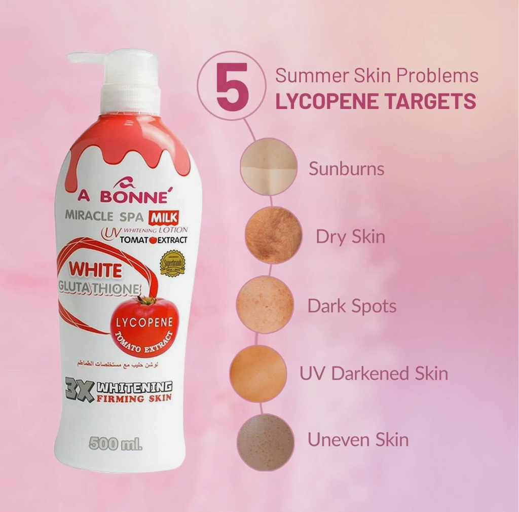 A Bonne Miracle Spa Milk UV Whitening Lotion w/ LYCOPENE 500ml