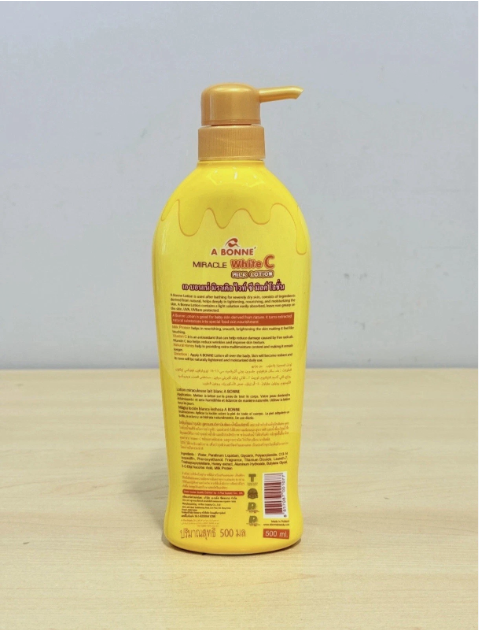 A Bonne Whitening Miracle White C Milk Lotion Vitamin C Gluta 500ml