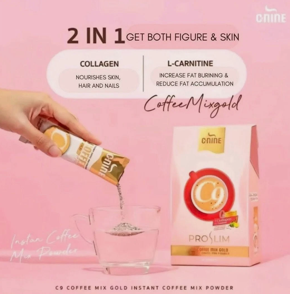 C9 C-Nine Coffee Mix Gold (1 box = 10 sachets)
